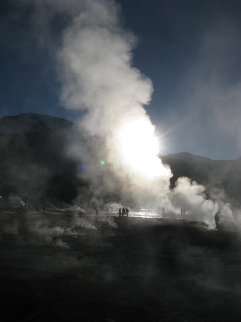 Tatio Geysers at sundawn by Goom