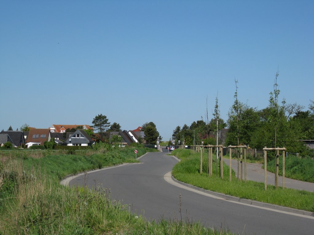 Cuxhaven-Duhnen - Auf dem "Kampweg" mit Blick Richtung südliches Duhnen (Ferienwohnungen) by Robert-68