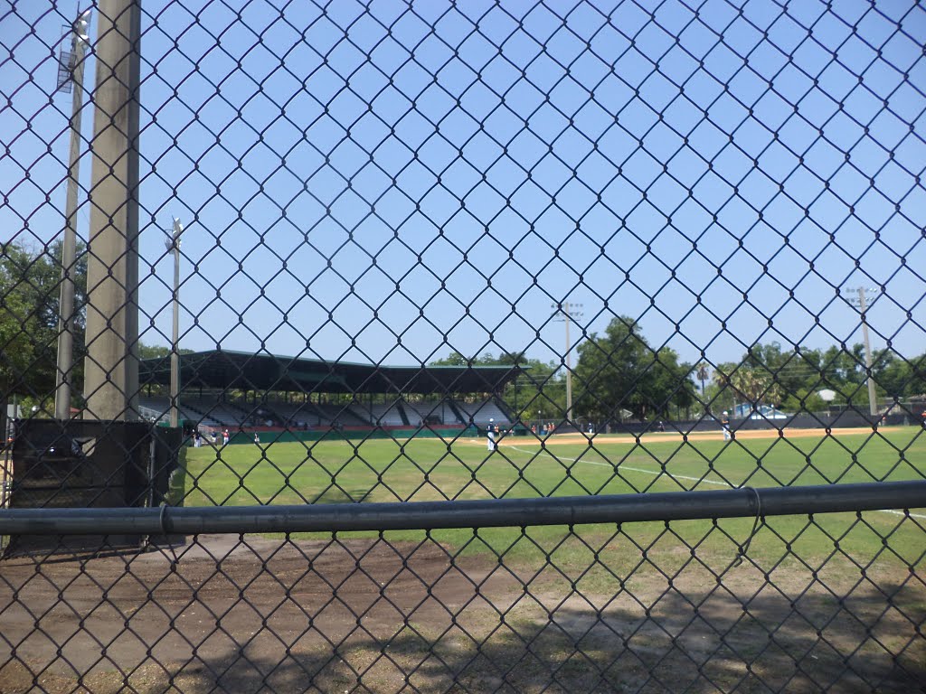 J.P. Small Park looking at infield from outfield fence by mriveraz