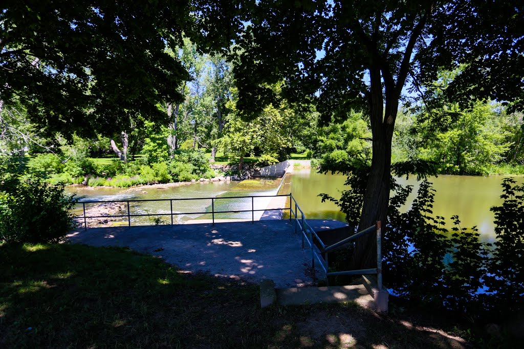 Veterans Memorial Park - waterfall overlook by Rochester Parks