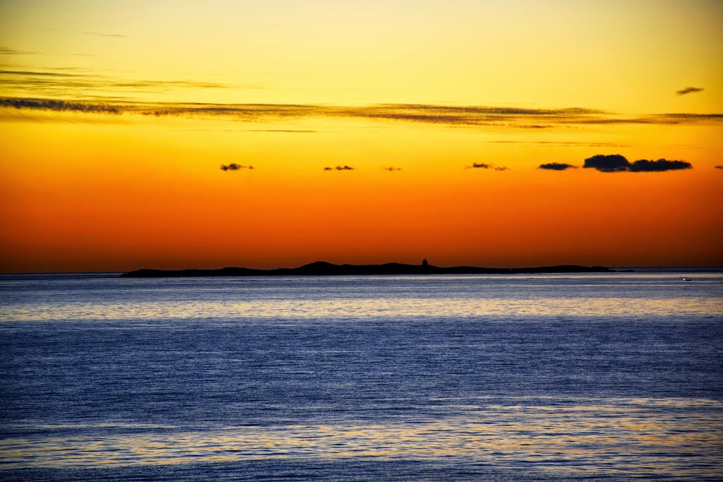 View of Penguin Island over Warnbro Sound, Rockingham, Perth, Western Australia by metrotrekker