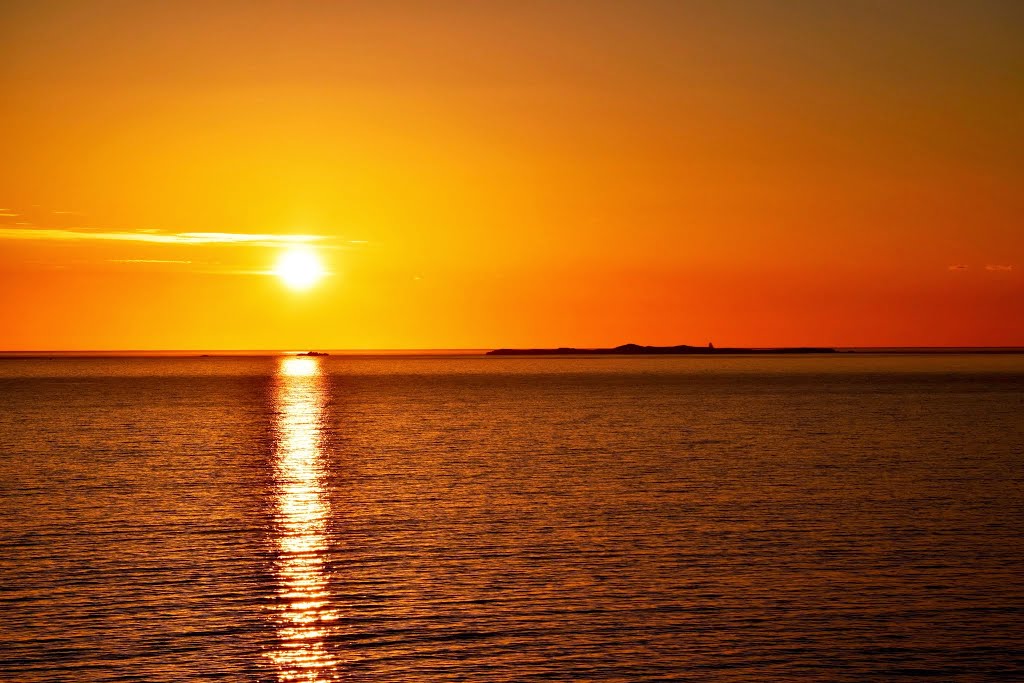 View of Penguin Island over Warnbro Sound, Rockingham, Perth, Western Australia by metrotrekker