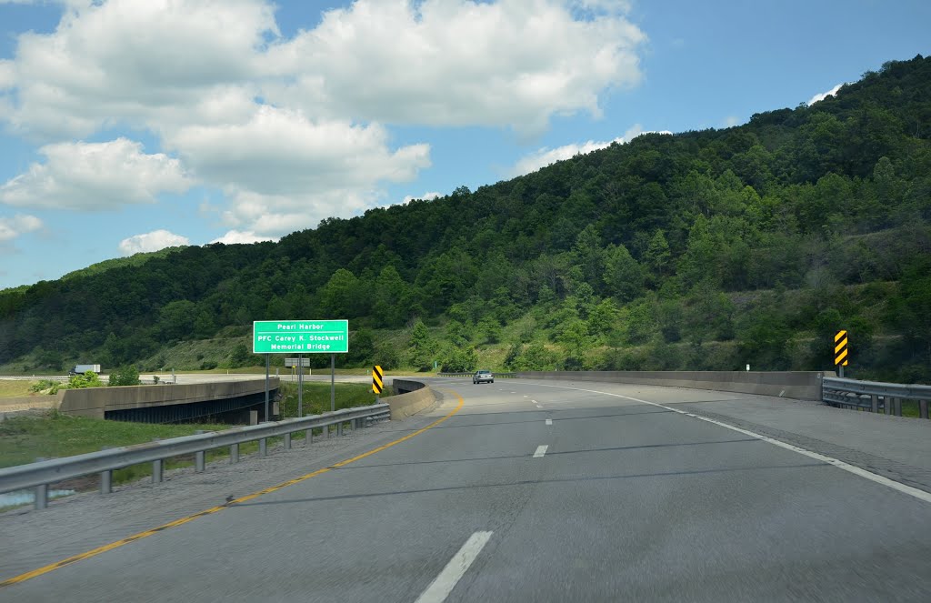 Private 1st Class Carey K. Stockwell Memorial Bridge, Interstate 79, Northbound by Seven Stars