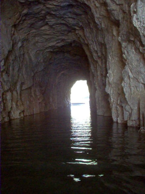 Abandon railway tunnel; Lower Arrow Lakes by soup58