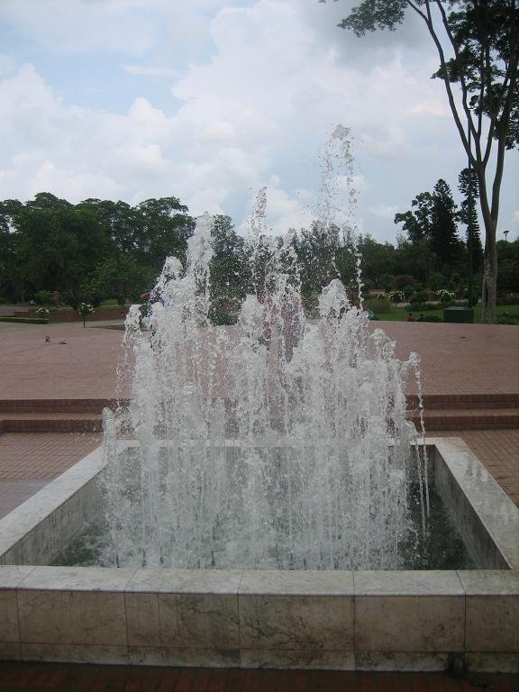 Fountain in front of National Martyrs Memorial, Savar, Bangladesh by kaikobad