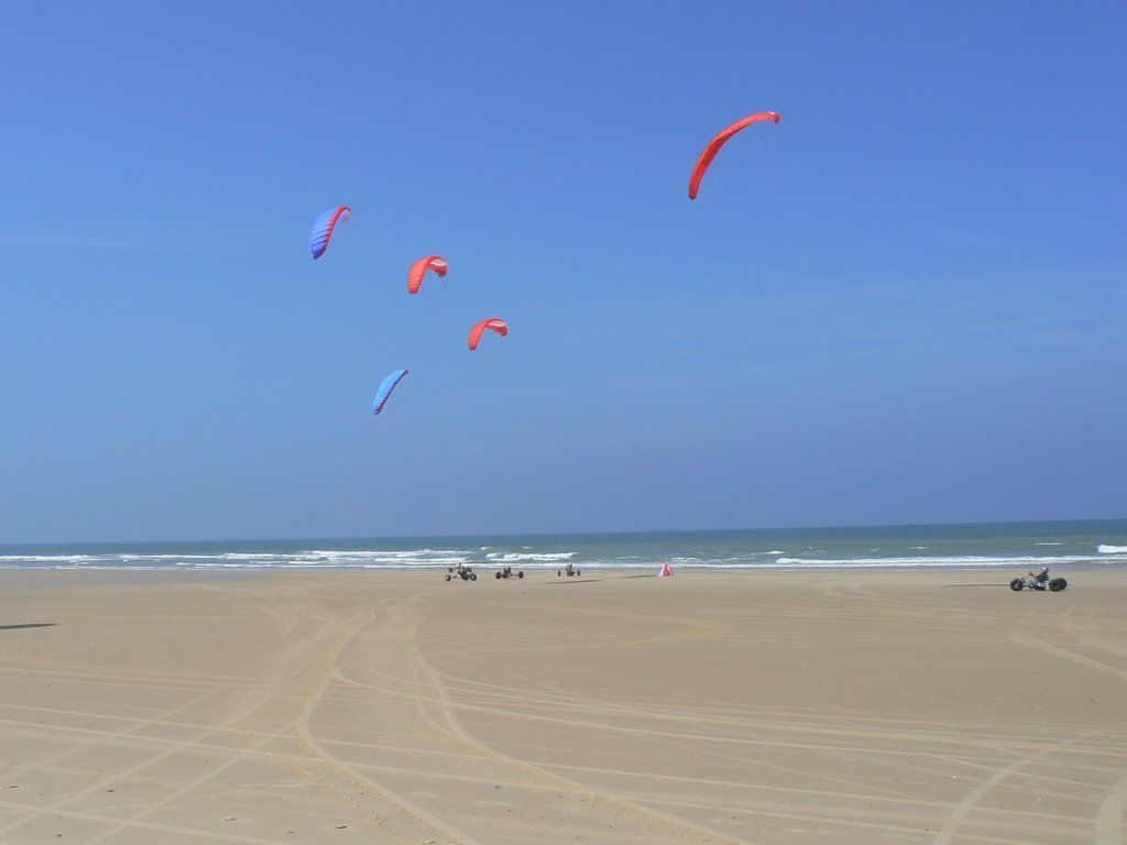 Char à voile à Carcans Plage by lacouture christian