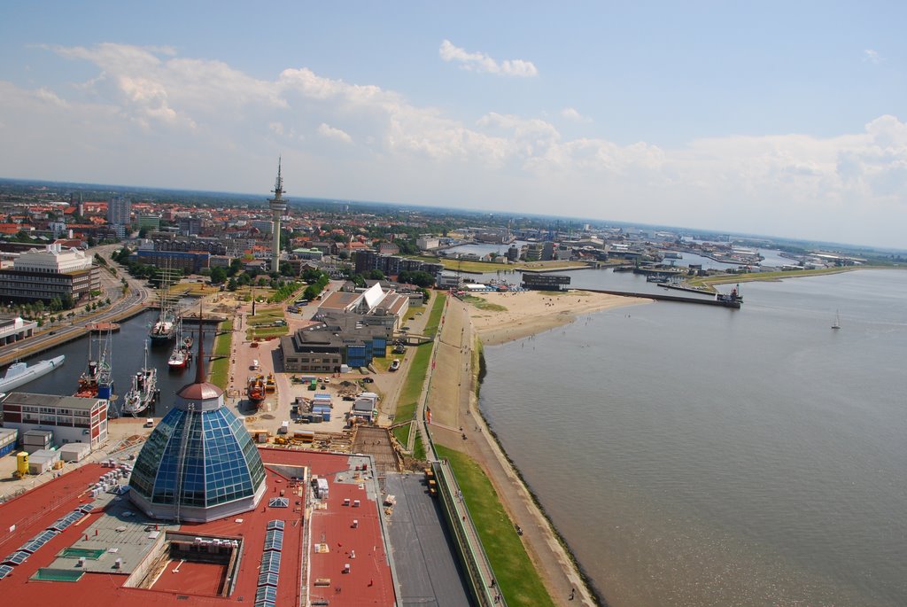 Blick über Bremerhaven Richtung Süden 20080607 by marcus62