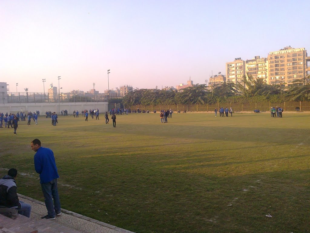 Cairo University's courtyard of students hostel by Taha Yassien