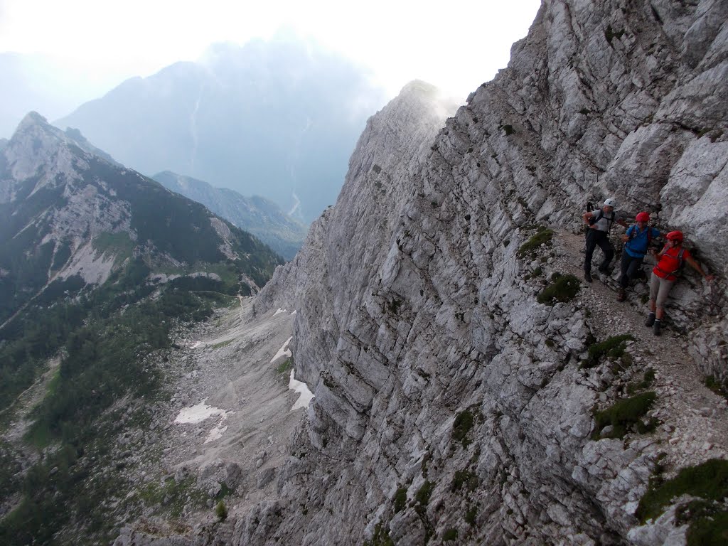 Climbing on Mala Mojstrovka by ASK12