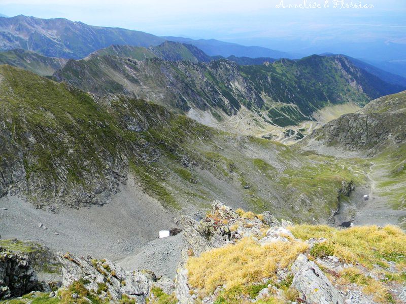 Vedere spre Transfagarasan de pe Vanatoarea lui Buteanu by Annelise L  Floroian