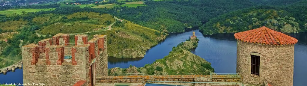 Gorges de la Loire - Château d' Essalois - Forez by Nadine Eyraud