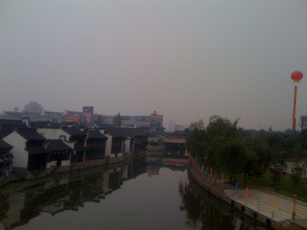 北城河North city river（under bridge is the Beijing-Hangzhou Grand Canal）（In the Warring States period, Wu Yue also borders the two countries, Yue on the left side , the right Wu） by 吴腾宇·Tengyu Wu·Bill Steven Carl