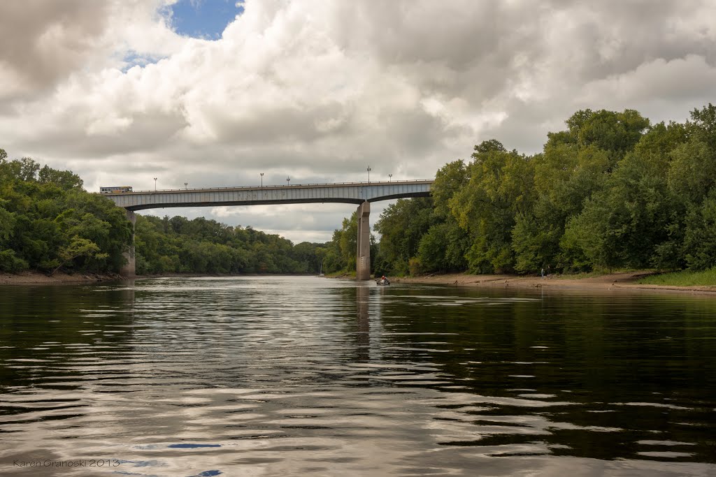 Lexington bridge over the mississippi by Karen Granoski