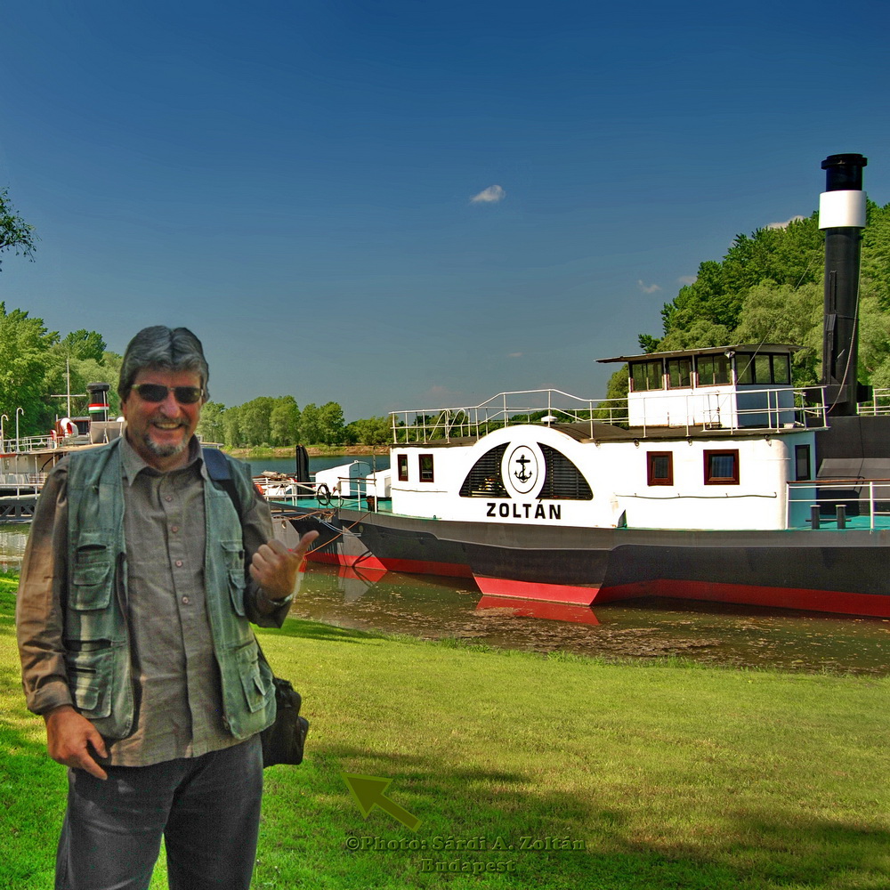 Two 'Zoltán'! Me and the renovated steamer (The ship was built in 1869. - I was later!) ;-) - Neszmély DSC_7736-2 by A. Zoltán Sárdi (pho…