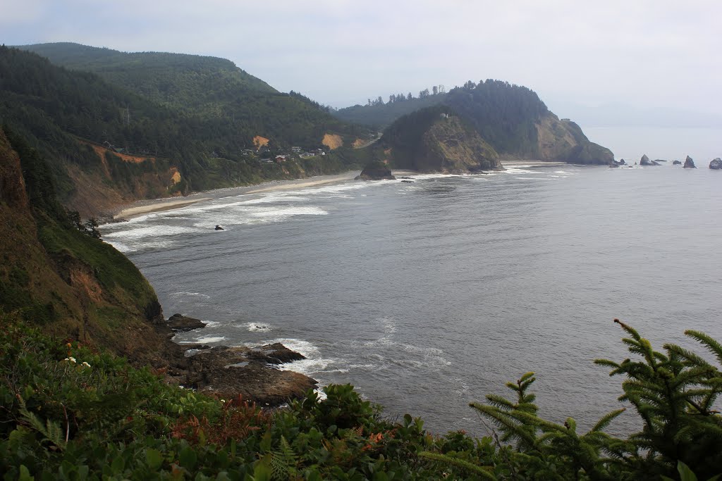 Beaches near Cape Meares State Park by DeEtte Fisher