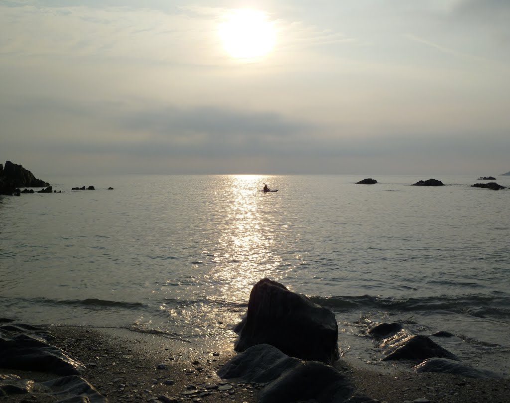 Lone kayaker by Rachel J