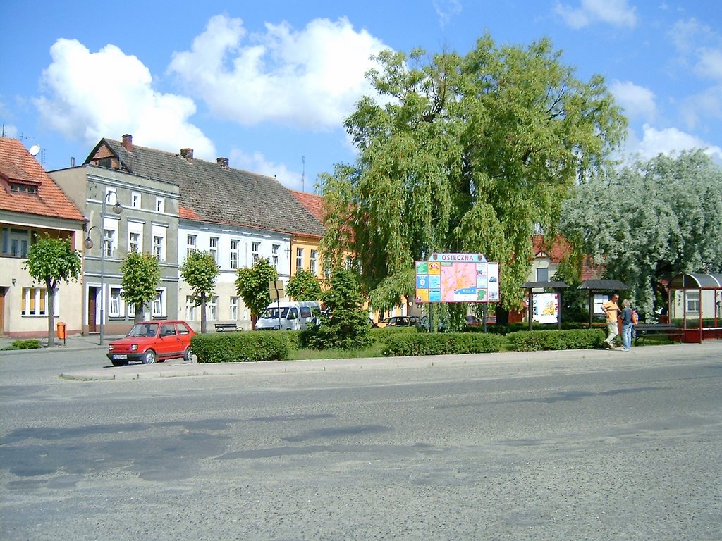 Osieczna - rynek by Józef Kińczyk