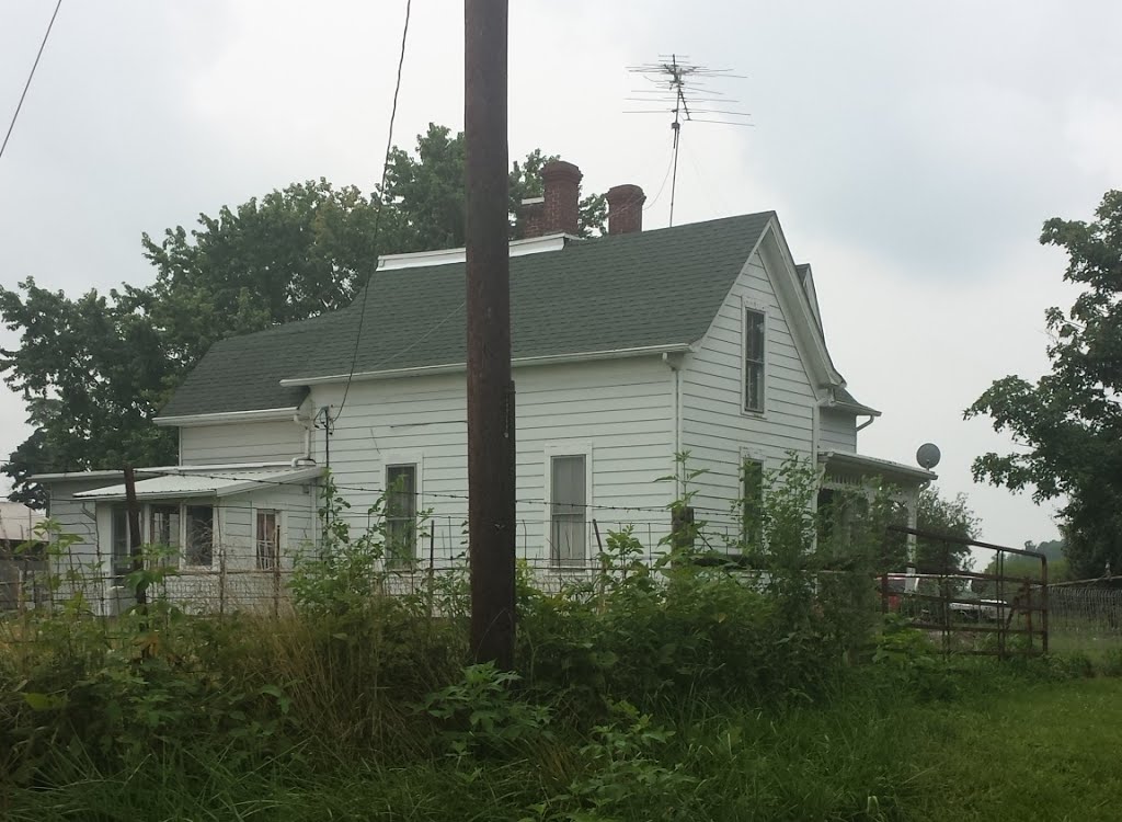 Phone poles, wires ans satellite dishes. by JB The Milker