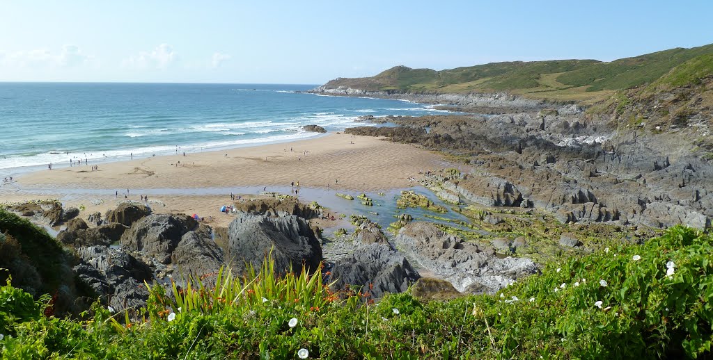 Postcard pretty: Combesgate Beach by Rachel J