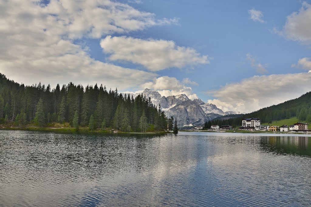 View on the lake Misurina by bikemp