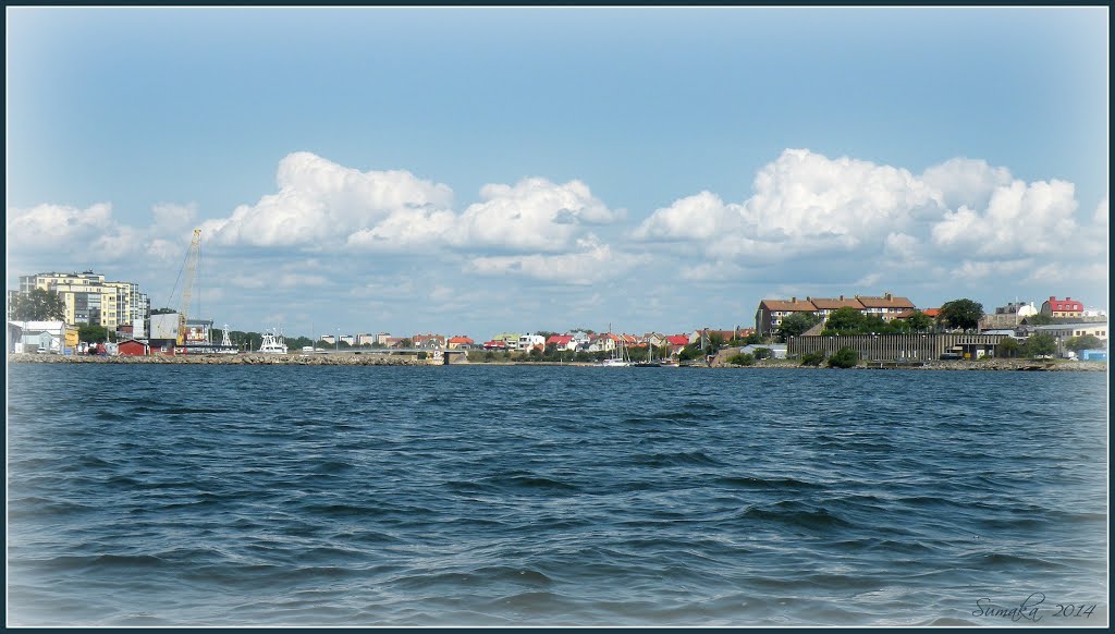 Saltö fishing port and strait by Spacebug