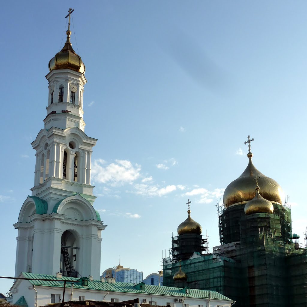 Old Rostov-on-Don. The domes of the Cathedral of the Nativity of the Blessed Virgin / Купола собора Рождества Пресвятой Богородицы by Sergey Kreps