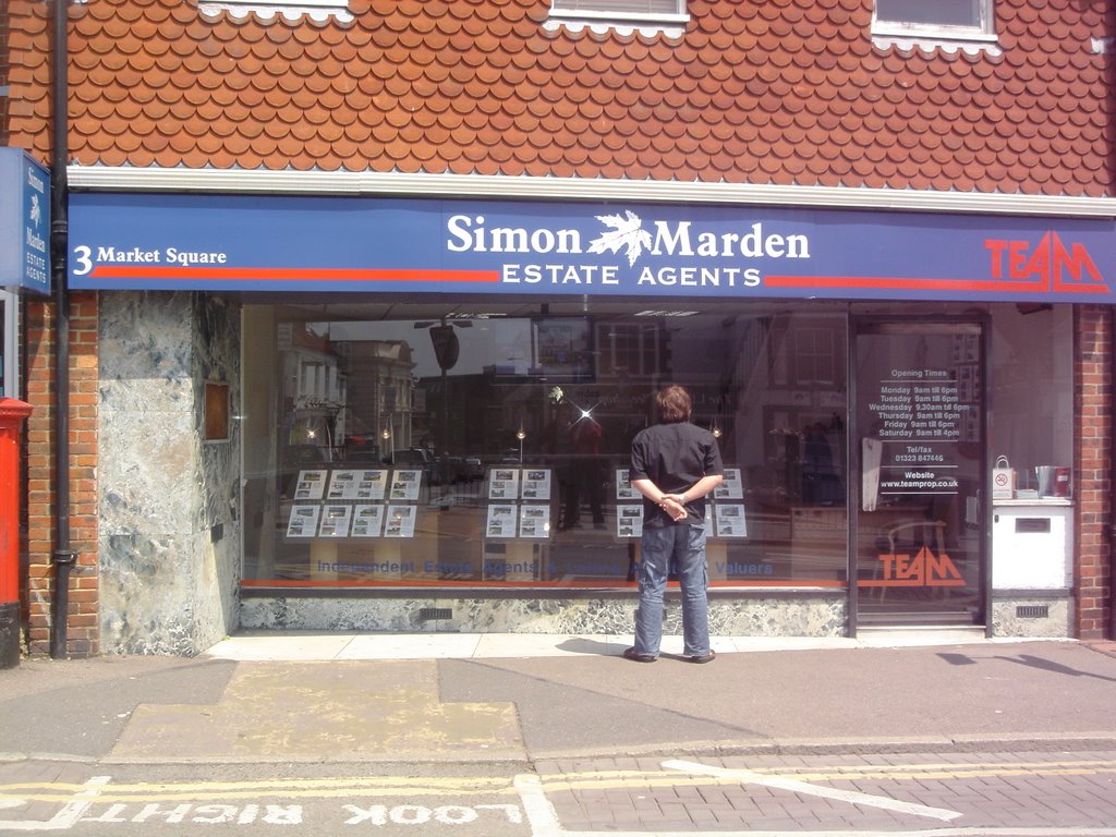 Mr Hailsham outside Simon Marden, High Street by mr Hailsham