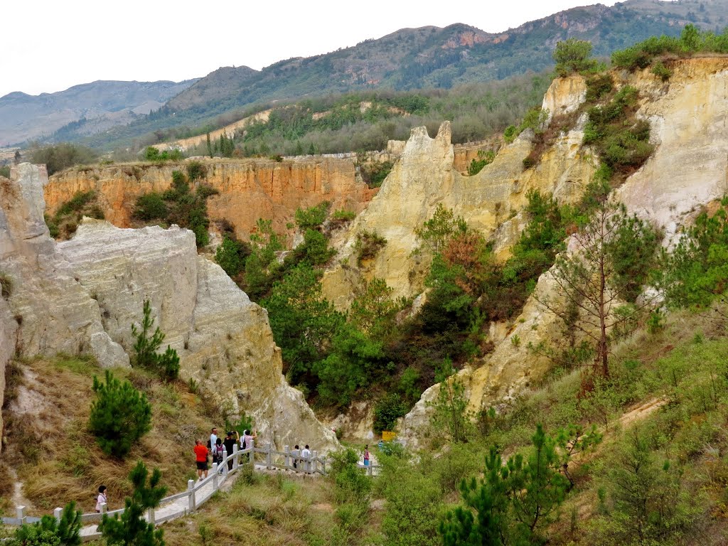 雲南曲靖陸良彩色沙林風景區Luliang Colorful Sand Forest, Qujing, Yunnan by Peter F C Mok