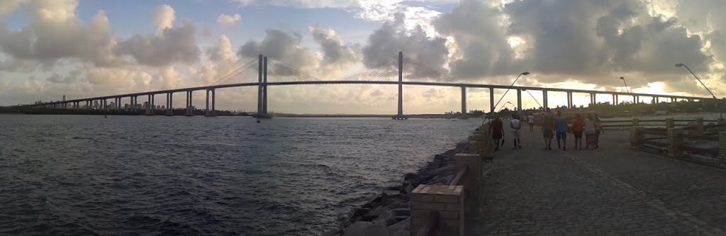 Panorâmica - Quebra-Mar da Redinha - Redinha, Natal - RN, República Federativa do Brasil by Dedé de Zé Luca