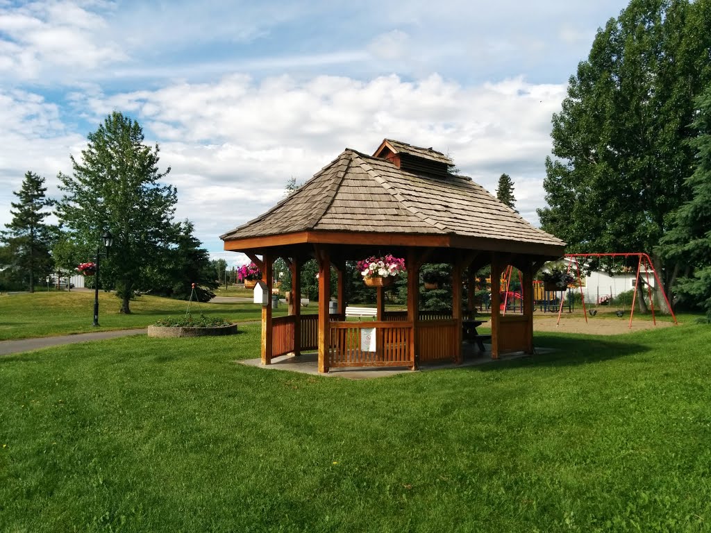 Hudson's Hope Visitors Centre Gazebo by Terry Cameron