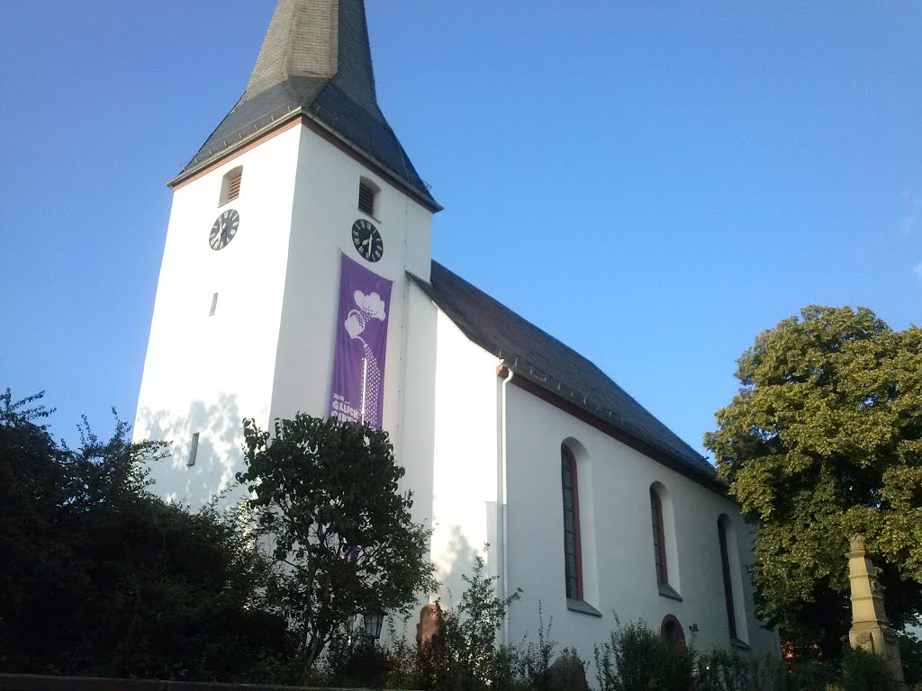 Eschollbrücken Kirche, Freitagsgasse by Manfred Stanford