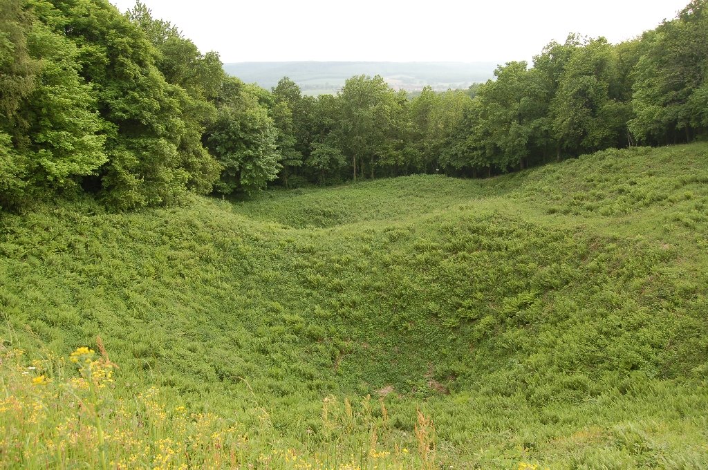 Kraterlandschaft, wo einst das Dorf Vauqois stand by CptHornblower