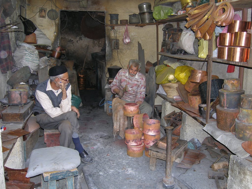 Tripoli artisans in suk by athos menghini