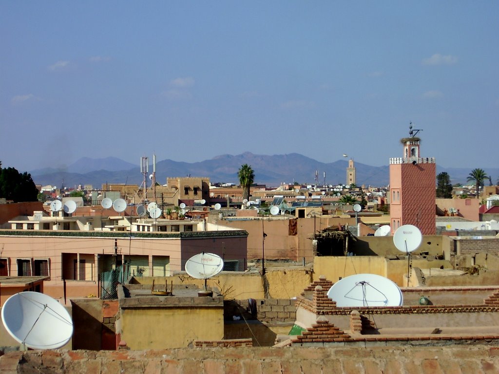 View to Marrakech from a terrace of El Badi Palace by IPAAT