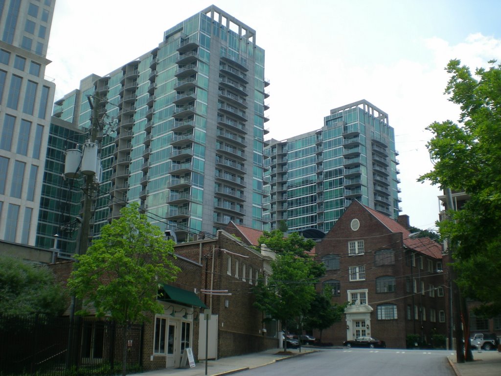 Older bldgs and new ones off Peachtree St., Midtown Atlanta, Ga. by bigbrother50