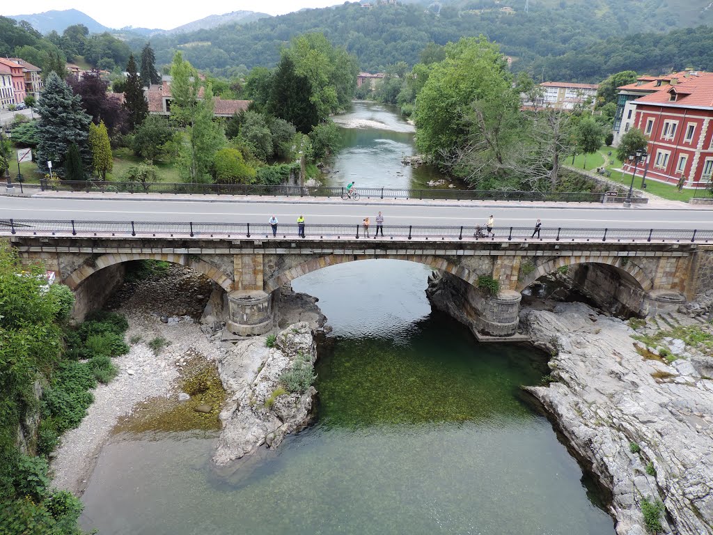 Vistas desde el puente romano en Cangas de Onis, Asturias. ( Estepa32). by Estepa32