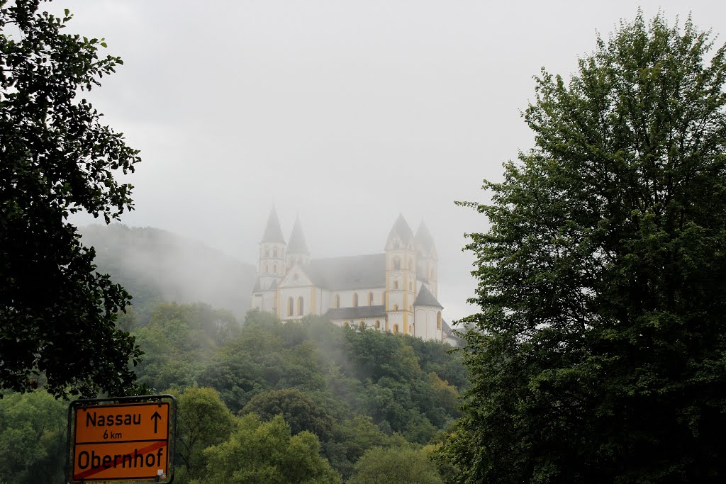 Klosterkirche Kloster Arnstein im Nebel, Obernhof (Lahn) by Dieter Wick