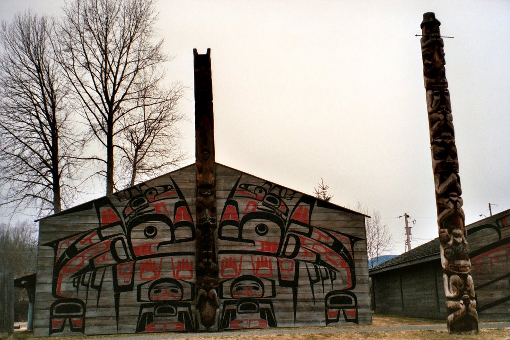 'Ksan Indian Village, Hazelton, British Columbia by Bruce Amsbary