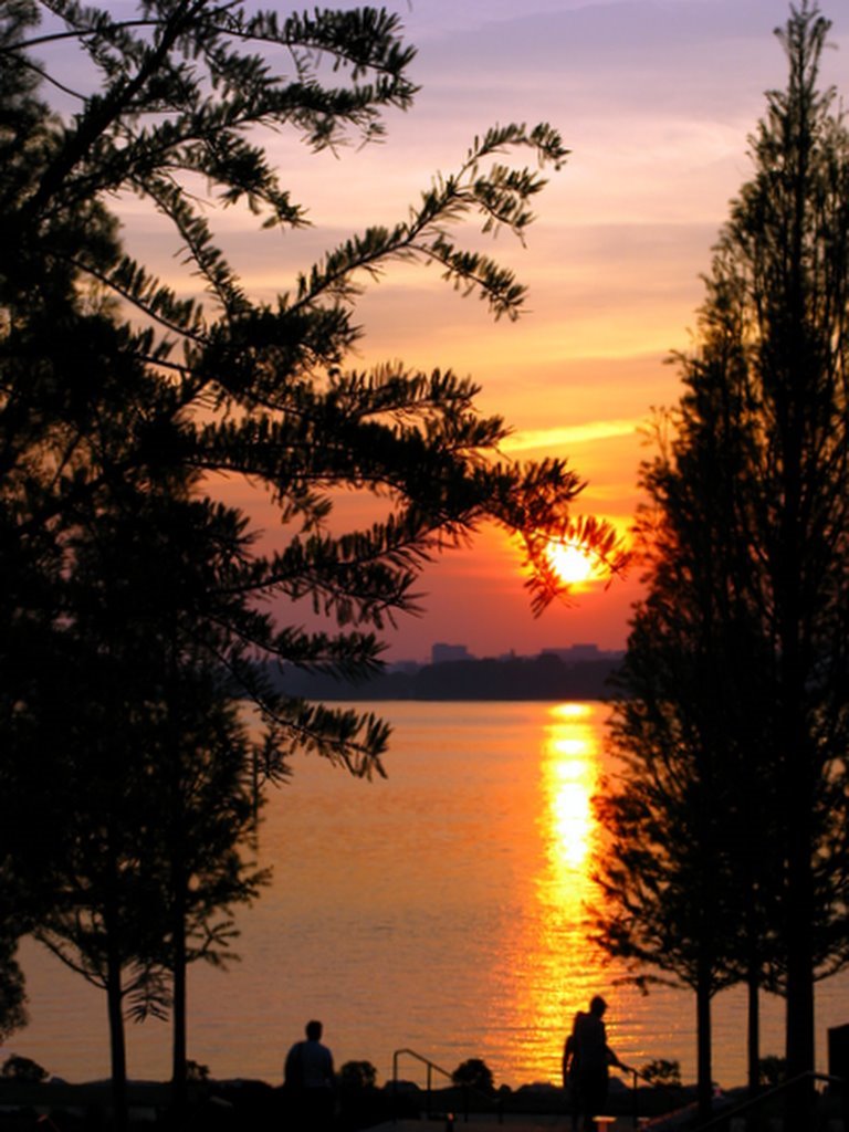 National Harbor silhouette by Richard Martone