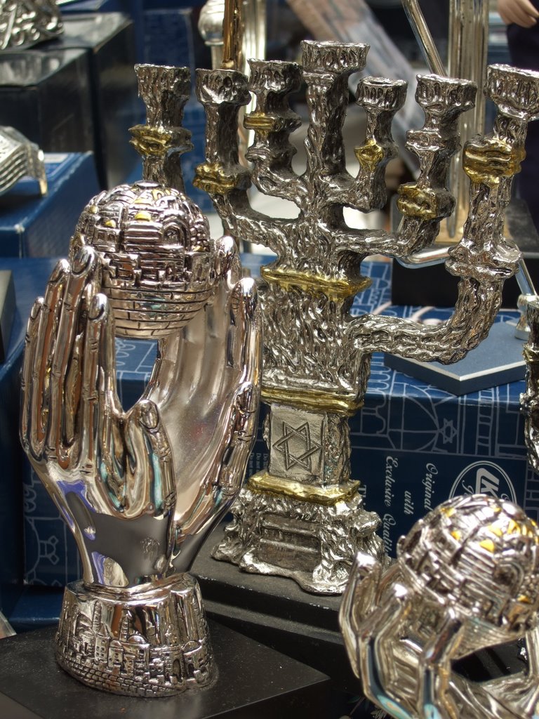 Jewish trinkets being sold in a market by SKPhoton