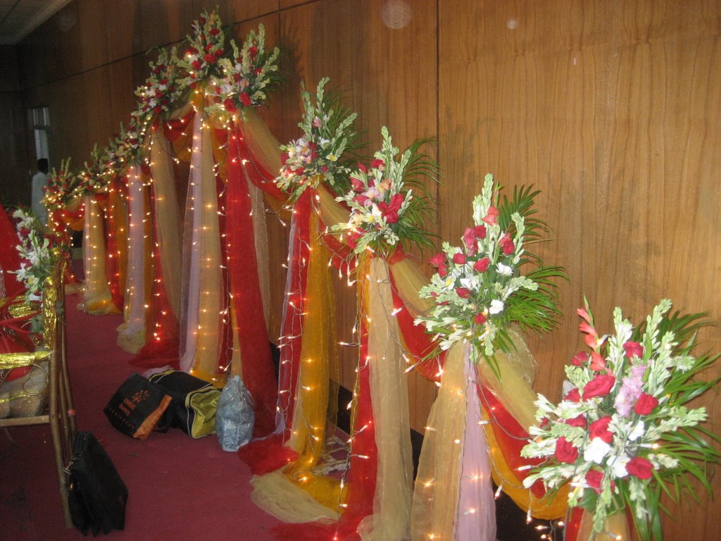 Interior decoration of a Marriage ceremony by Mir Abul Kashem