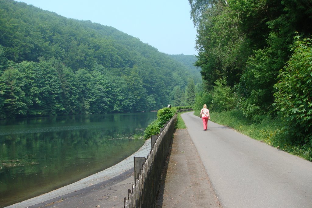 Steinatalsperre schöner Rundwanderweg by eiswolf