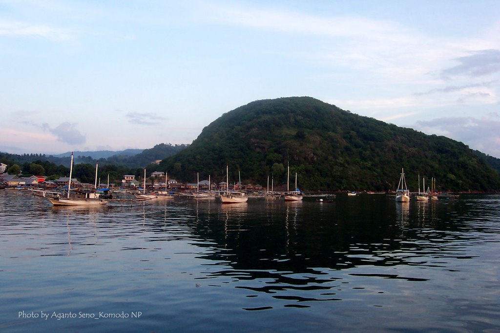 Labuan Bajo with boats by Aganto Seno