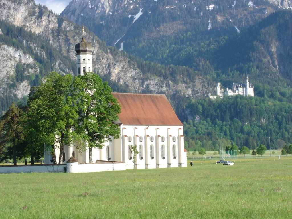 Near Schwangau, St. Coloman-Church (lei) by U. Leibundgut (CH)