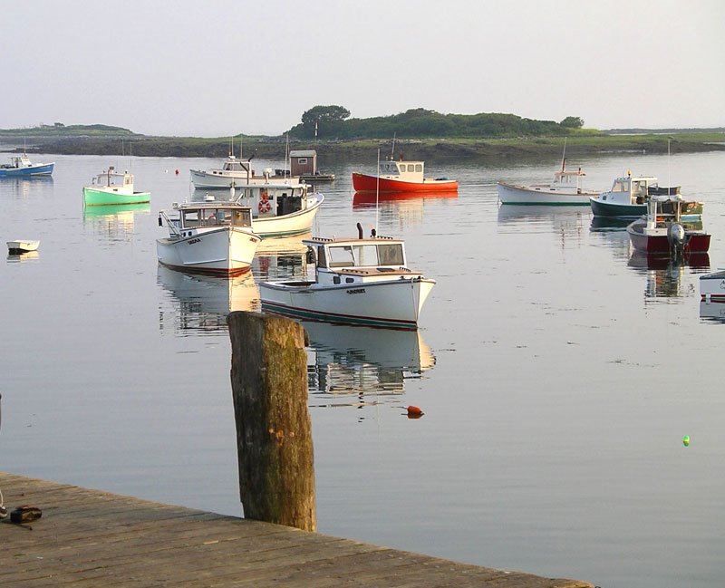 Lobster Boats, Cape Porpoise, Maine - www.visitmaine.net by VisitMaine.net