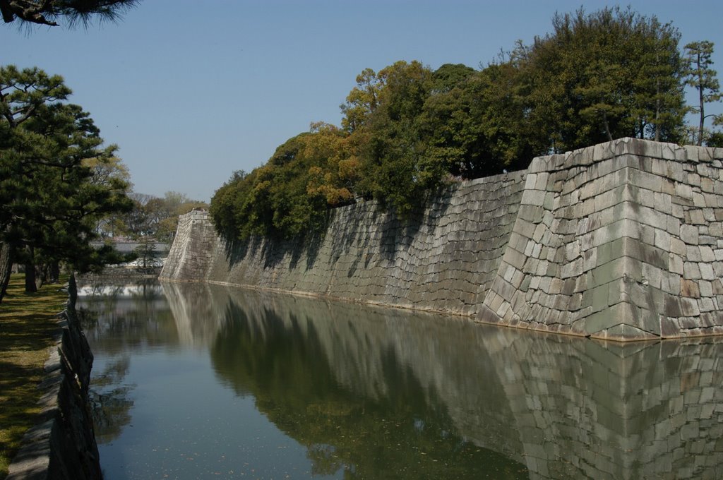 Moat at Nijo Castle by Argeepy