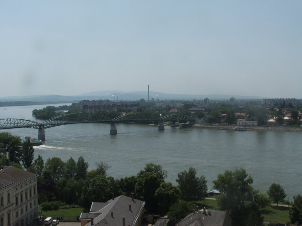 Esztergom bridge,Hungary and Slovakia by Toth Christian