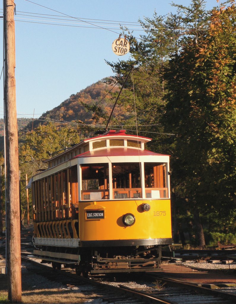 Rock Hill Trolley Museum Open Trolley 1875 by diesel dan