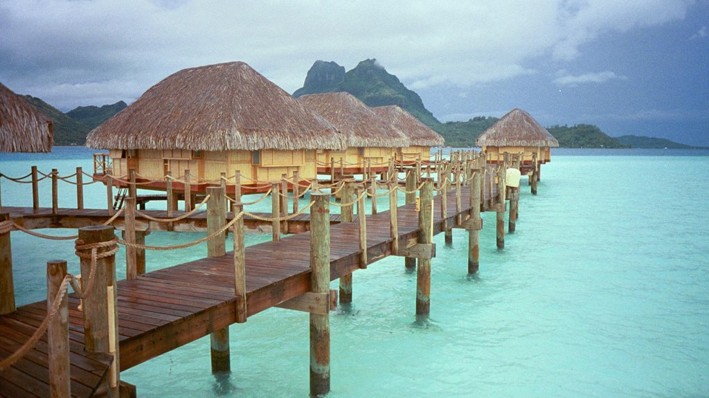 Bora Bora Pearl Beach Resort after a morning rain by Lordbalfor