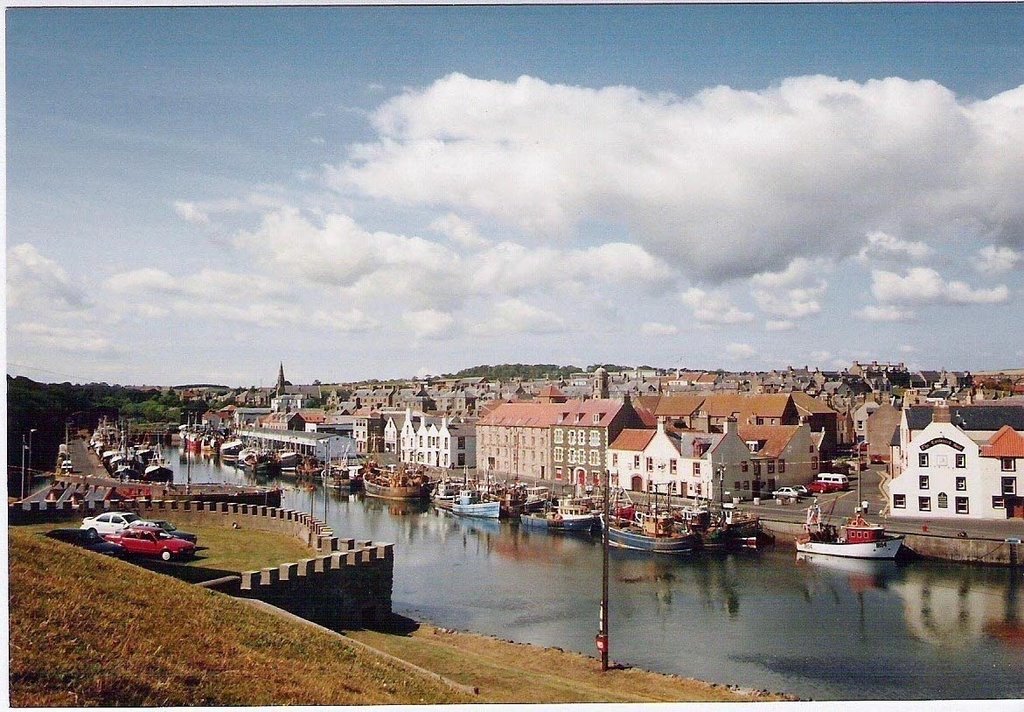 Eyemouth Harbour,Berwickshire by J.P.Lawrie